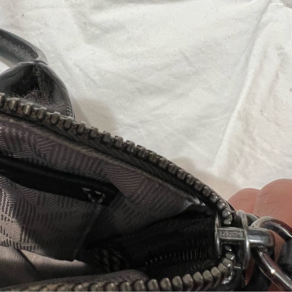 Michael Kors Steel Gray Python Embossed Leather Campbell X-Small Satchel - Picture 7 of 7